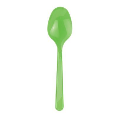 Plastik Yeşil Kaşık 24 Adet
