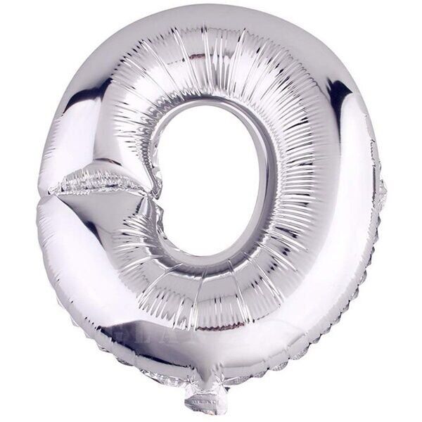 Folyo Gümüş O Harf Balon 100 cm