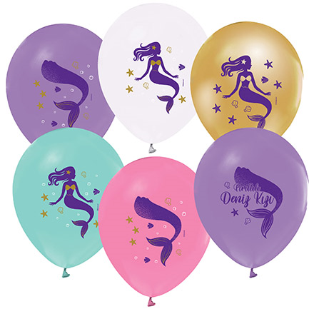 Deniz Kızı Balon 8 Adet