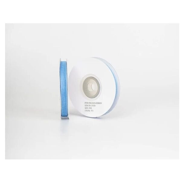 Mavi Organze Kurdela 6 mm 22 mt