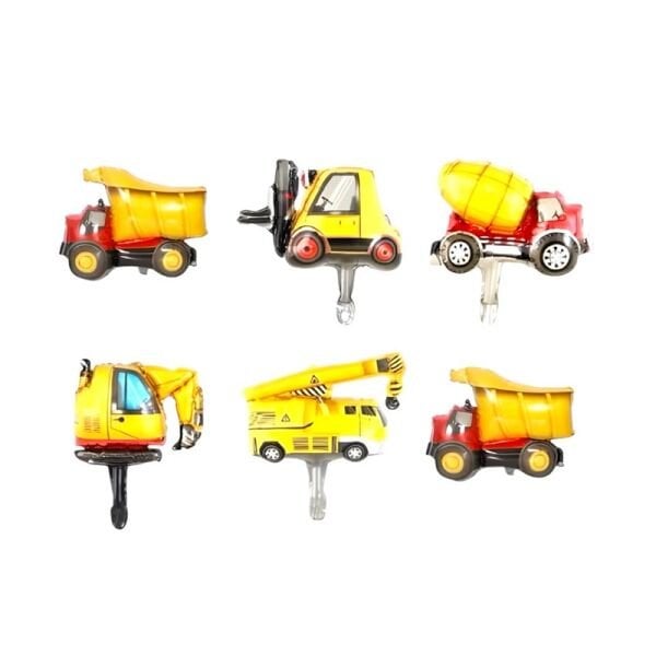 Folyo İş Makinaları Balon Seti 6 lı