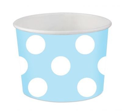 Mavi Puanlı Karton Kase 5 Adet