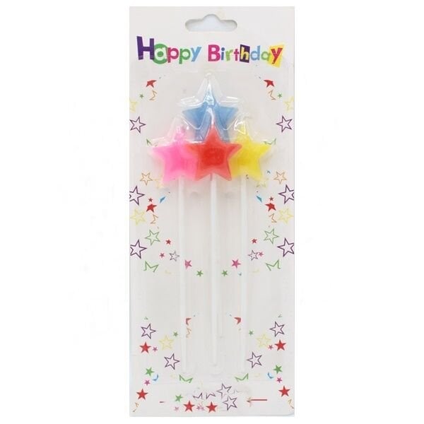 Çubuklu Yıldız Mum 4 Adet