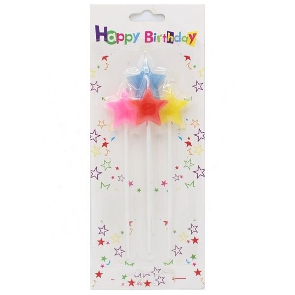 Çubuklu Yıldız Mum 4 Adet