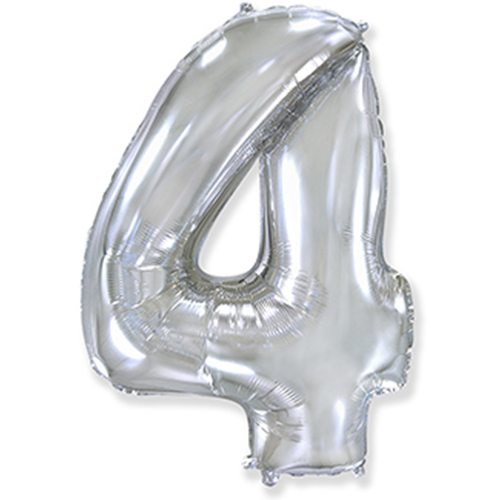 Folyo Gümüş 4 Balon 40 cm