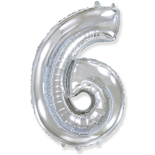 Folyo Gümüş 6 Balon 40 cm