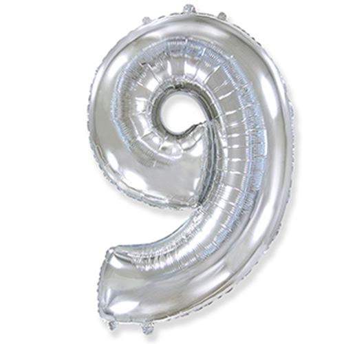 Folyo Gümüş 9 Balon 40 cm