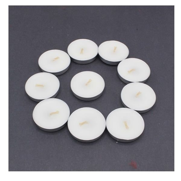 Beyaz Tealight Mum 10 Adet