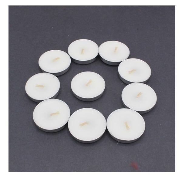Beyaz Tealight Mum 10 Adet