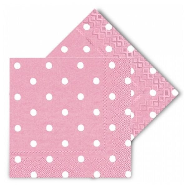 Puanlı Pembe Peçete 16 lı