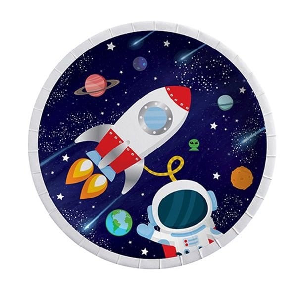 Kozmik Galaksi Uzay Tabak 8 Adet