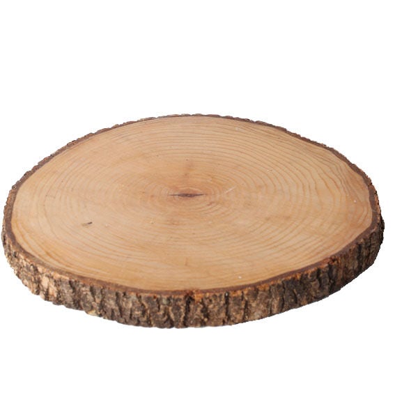 Vernikli Yuvarlak Ahşap Supla 25 cm