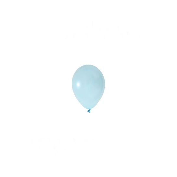 Mini Makaron Mavi Balon 5 inc 10 Adet