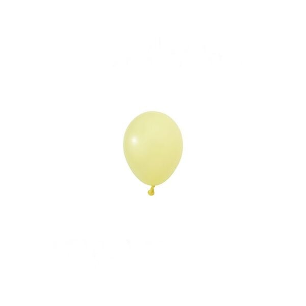 Mini Makaron Sarı Balon 5 inc 10 Adet