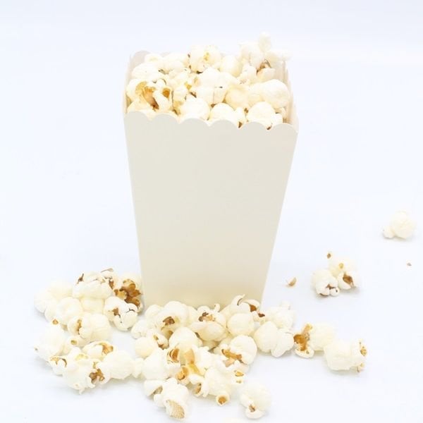 Beyaz Popcorn Kutusu 8 Adet