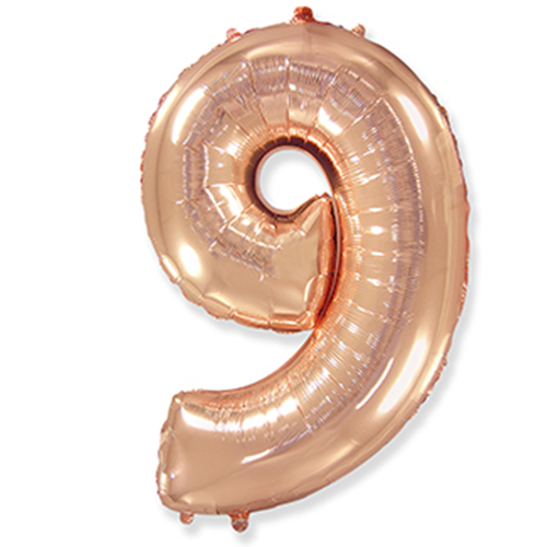 Folyo Rose Gold 9 Yaş Balon 76 cm