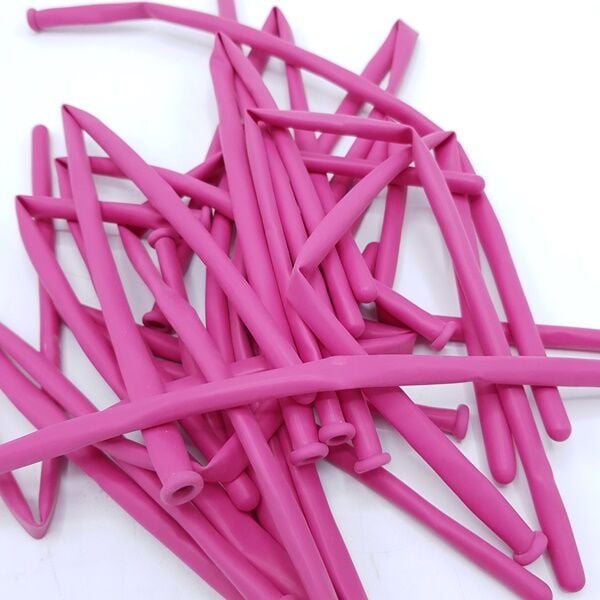 Fuşya Sosis Balon 10 Adet