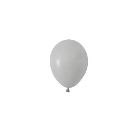Pastel Mini Gri Balon 5 inc 10 Adet