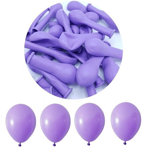 Pastel Mini Lila Balon 5 İnc 10 Adet