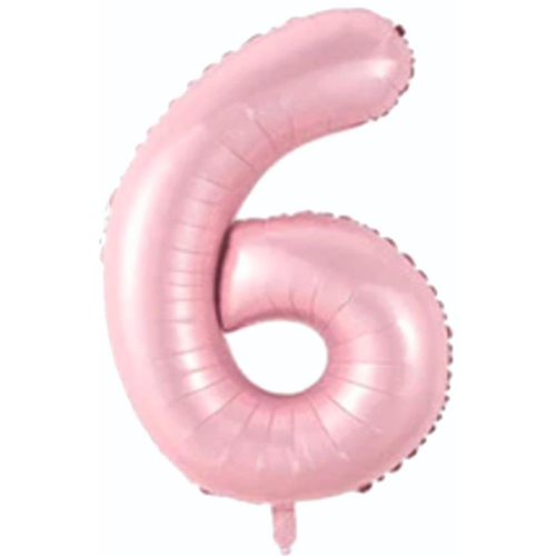 Folyo Pembe Rakam 6 Balon 76 cm