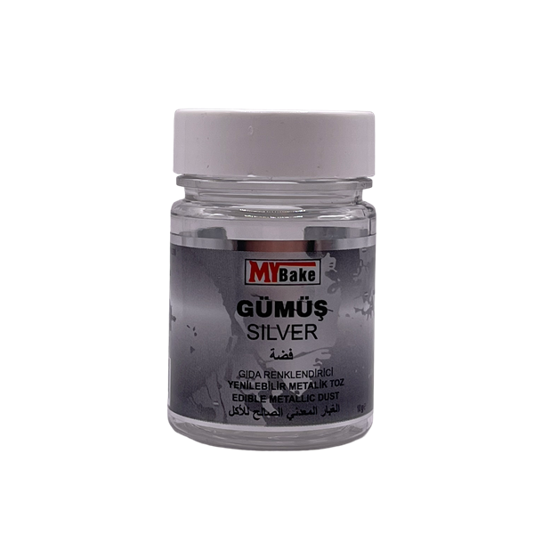 Simli Gümüş Toz Gıda Boyası 10 Gr