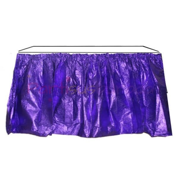 Metalize Mor Masa Eteği