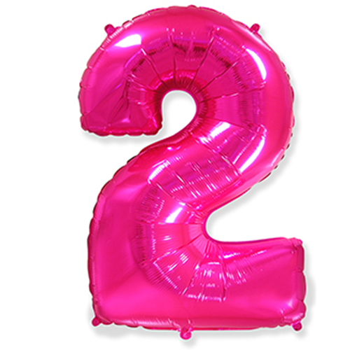 Folyo Fuşya 2 Yaş Balon 82 cm