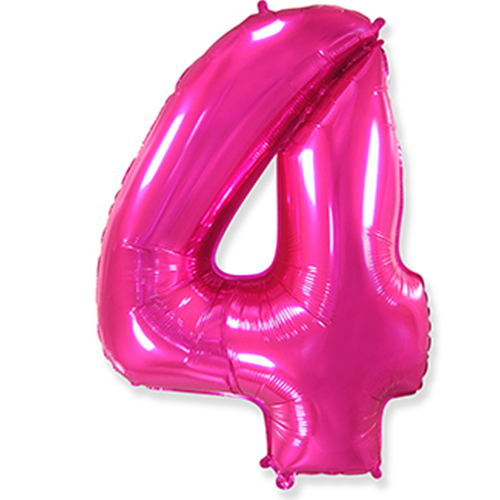 Folyo Fuşya 4 Yaş Balon 82 cm
