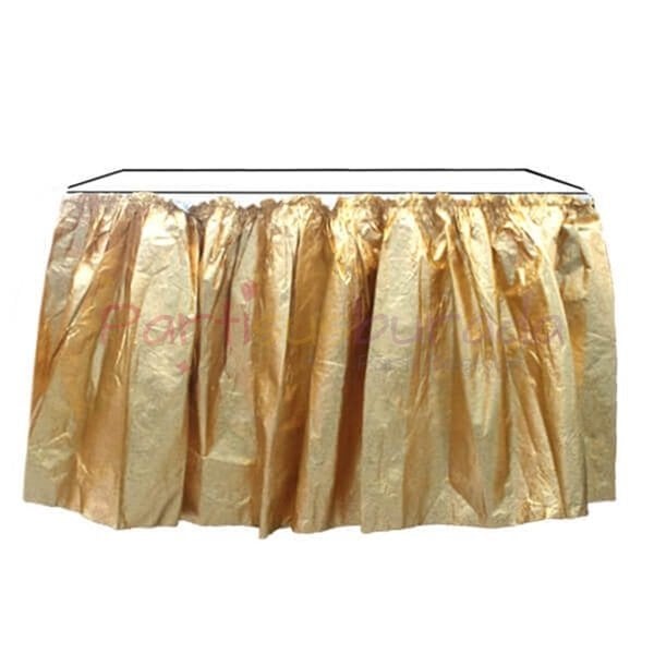 Metalize Gold Masa Eteği