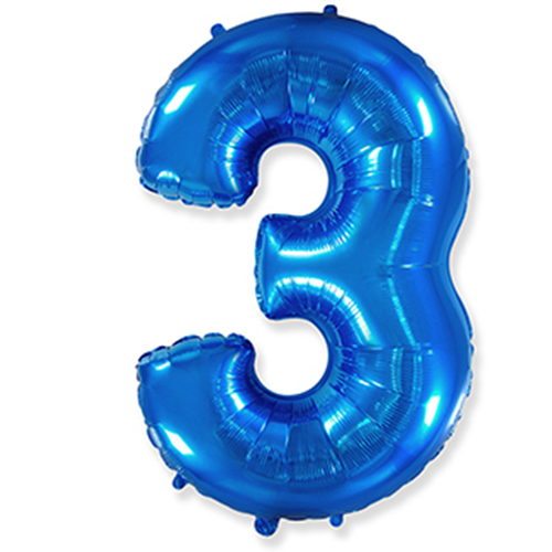 Folyo Mavi 3 Yaş Balon 82 cm