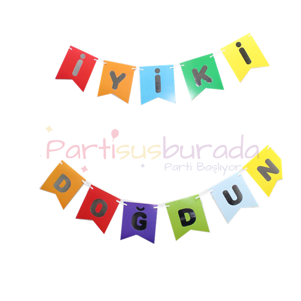 Renkli İyiki Doğdun Yazı