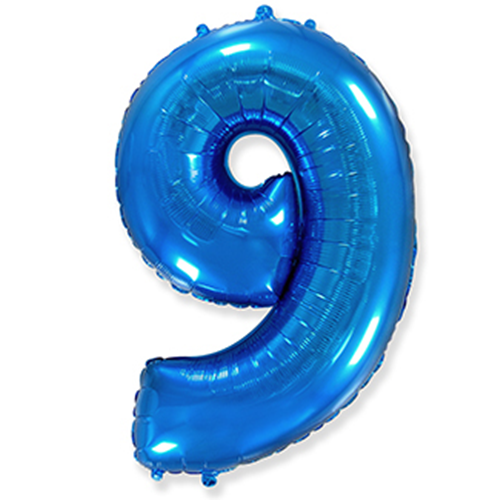 Folyo Mavi 9 Yaş Balon 82 cm