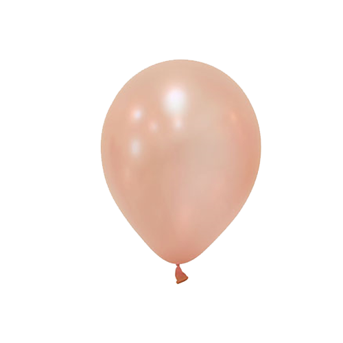 Metalik Rose Gold Balon 10 Adet