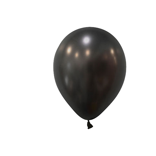 Metalik Siyah Balon 10 Adet