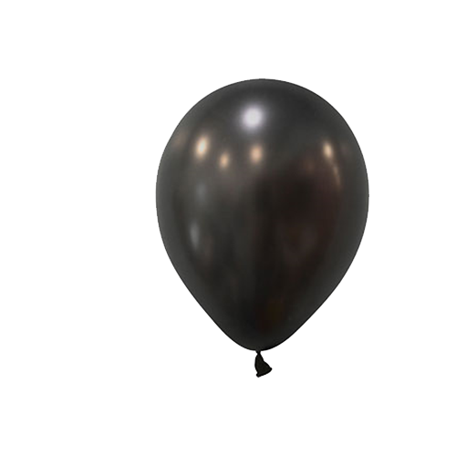 Siyah Metalik Balon 10 lu