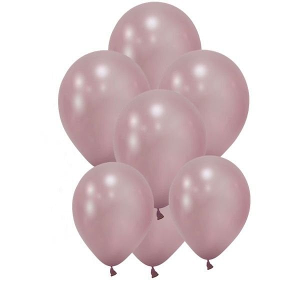 Gül Kurusu Metalik Balon 10 Adet