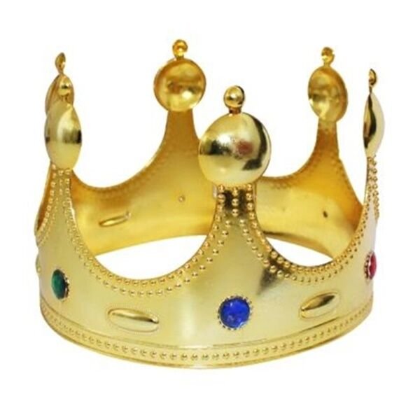 Plastik Gold Kral Taç