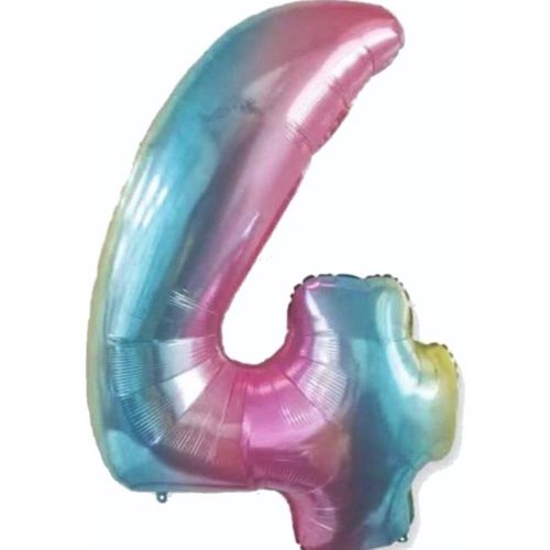 Folyo Renkli 4 Yaş Balon 76 cm
